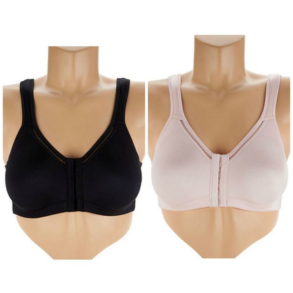 Breezies Other - 2 Breezies Front Close Wirefree Bras NWOT P1613